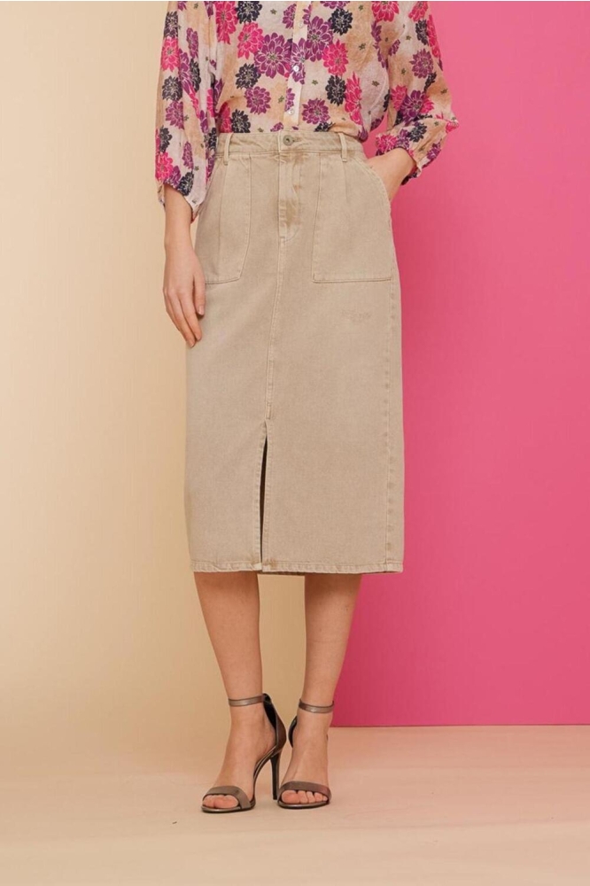 SPIJKERROK MIDI 46303 10 000720 SAND